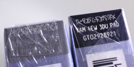 IQOS 煙彈小包上的批號序號